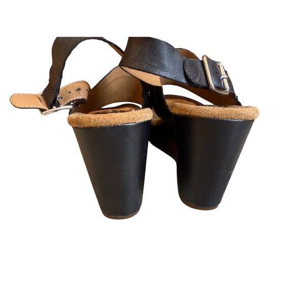Clarks Artisan Caslyn Kat Wedge Platform Sandals Black 9 - Picture 6 of 9